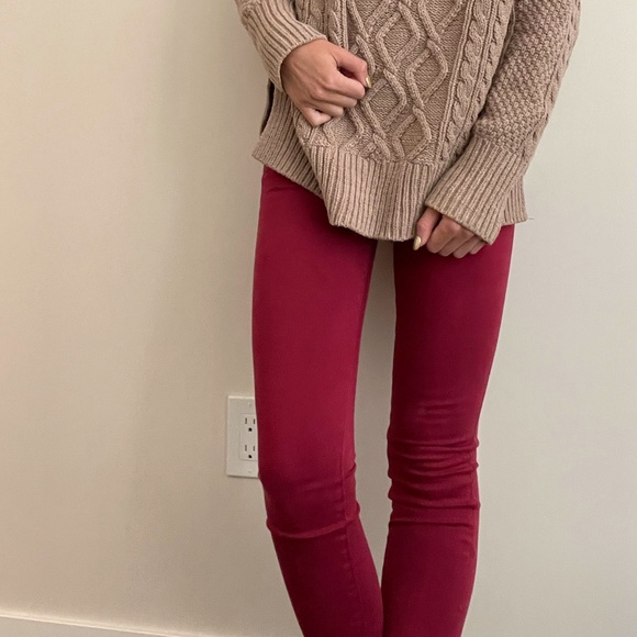 Red AG designer pants - Picture 2 of 4